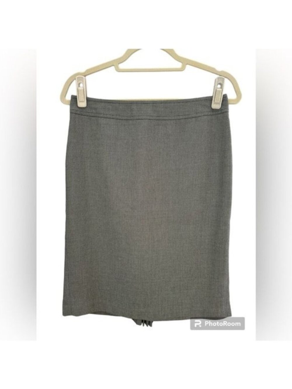 Ann Taylor Grey Lined Pencil Skirt Size 6